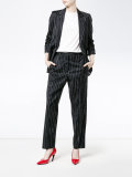 stripe cropped trousers 