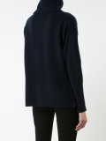 ribbed roll neck jumper
