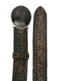 floral embossed belt