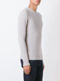 crew neck ribbed pullover