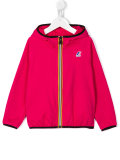 logo print hooded jacket