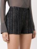 stripped knitted shorts
