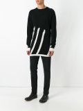 diagonal stripe jumper