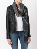 floral and check scarf