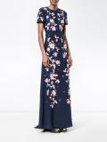 kayo lily floral print gown