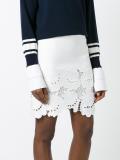 embroidered flowers skirt