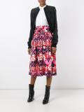 printed gathered skirt