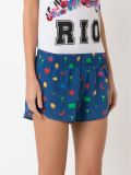 printed silk shorts