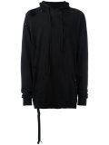 shredded trim hoodie 