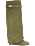 Shark Lock knee high boots