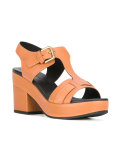 platform buckled sandals