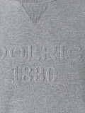 embossed logo sweatshirt
