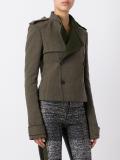double breasted cropped jacket