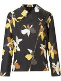 floral print biker jacket