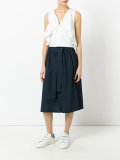pleated full skirt