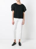 scalloped T-shirt