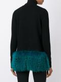 racoon trim cardigan 