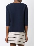 garter stitch puff sleeve top