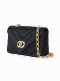 v-stitch single chain shoulder bag