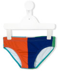 colour block swim trunks 