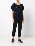 cut-off detailing blouse