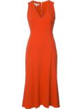 pleated shift dress
