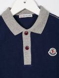 contrast collar polo shirt