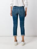 stonewashed cropped jeans