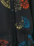 shoe print cardigan 