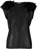 ruffled trim top