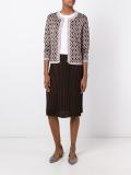 patterned buttoned cardigan