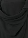 sleeveless draped blouse
