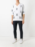 'Numbers' knitted top