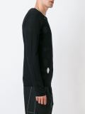 distressed circle design sweater