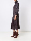 printed flared dress