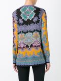 printed v-neck top 