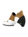 curved heel ankle boot