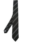 striped detail tie