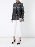 printed draped shirt