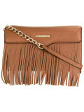 removable strap fringed clutch