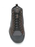 contrast panel hi-top sneakers