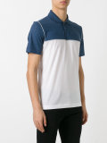 contrast panel polo top