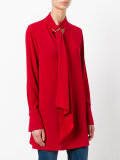 tie-neck tunic dress