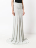 ruhed maxi skirt 
