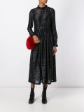 ruffled detailing longsleeved dress