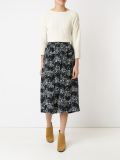 floral print midi skirt