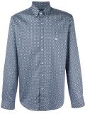 geometric print shirt