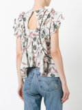 ruffled blouse