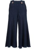 cropped wide leg jeans
