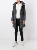 hooded zipped coat
